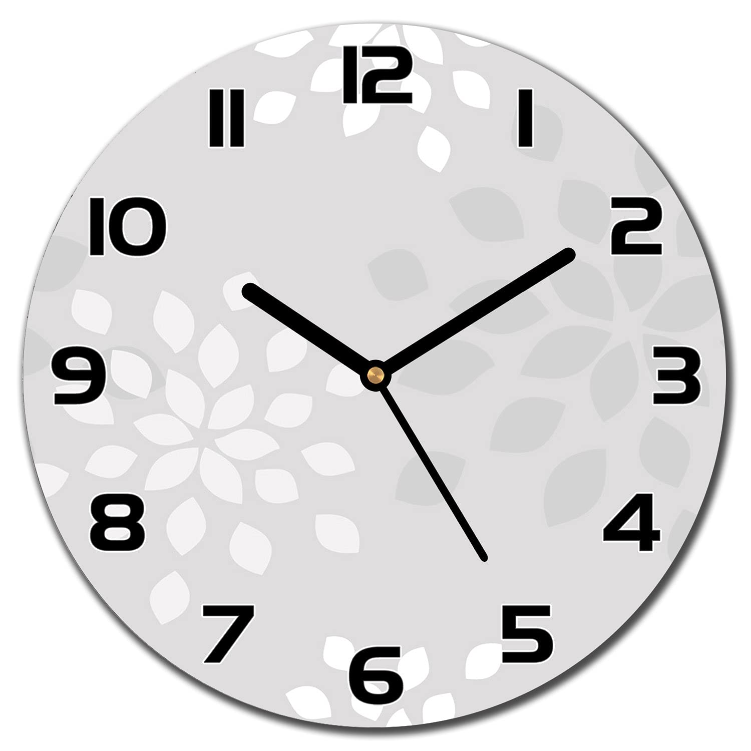 Horloge en verre lisible 30 cm pour sublimer un mur blanc sans travaux de décoration