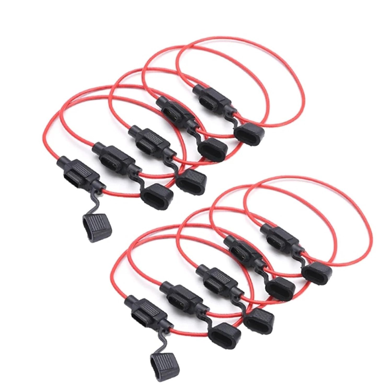 Car Fuse Holder Mini Blade Adapter Box for 12V 30A in Line Cutoff Switch Socket Damp 1Pcs(10Pcs)