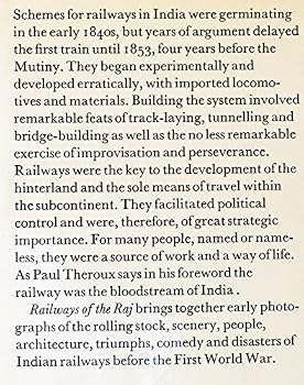 Hardcover Railways of the Raj Book