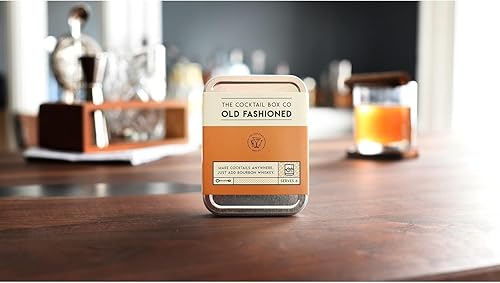 Miniatura 5 de Kit de cóctel a la antigua The Cocktail Box Co Kits de cóctel de viaje prémium  Kit antiguo cubos de azúcar de cóctel amargos para cócteles