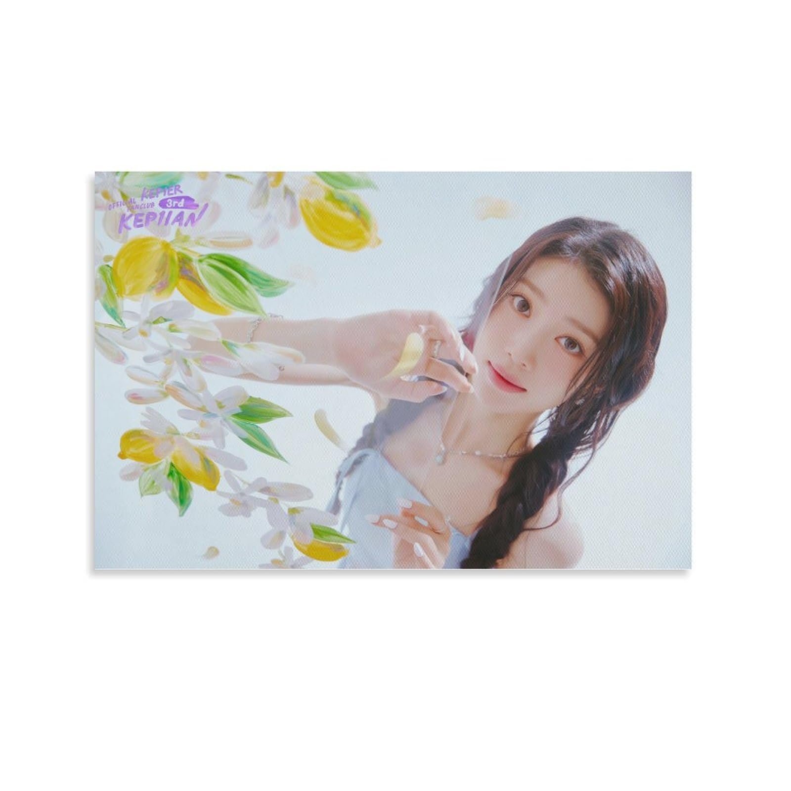 XIAOTING Kep1er Official Fanclub Kep1ian 3rd Recruitment ALBUM COVER Print on Canvas Painting Wall Art for Living Room Home Decor Boy Gift 08x12inch(20x30cm)