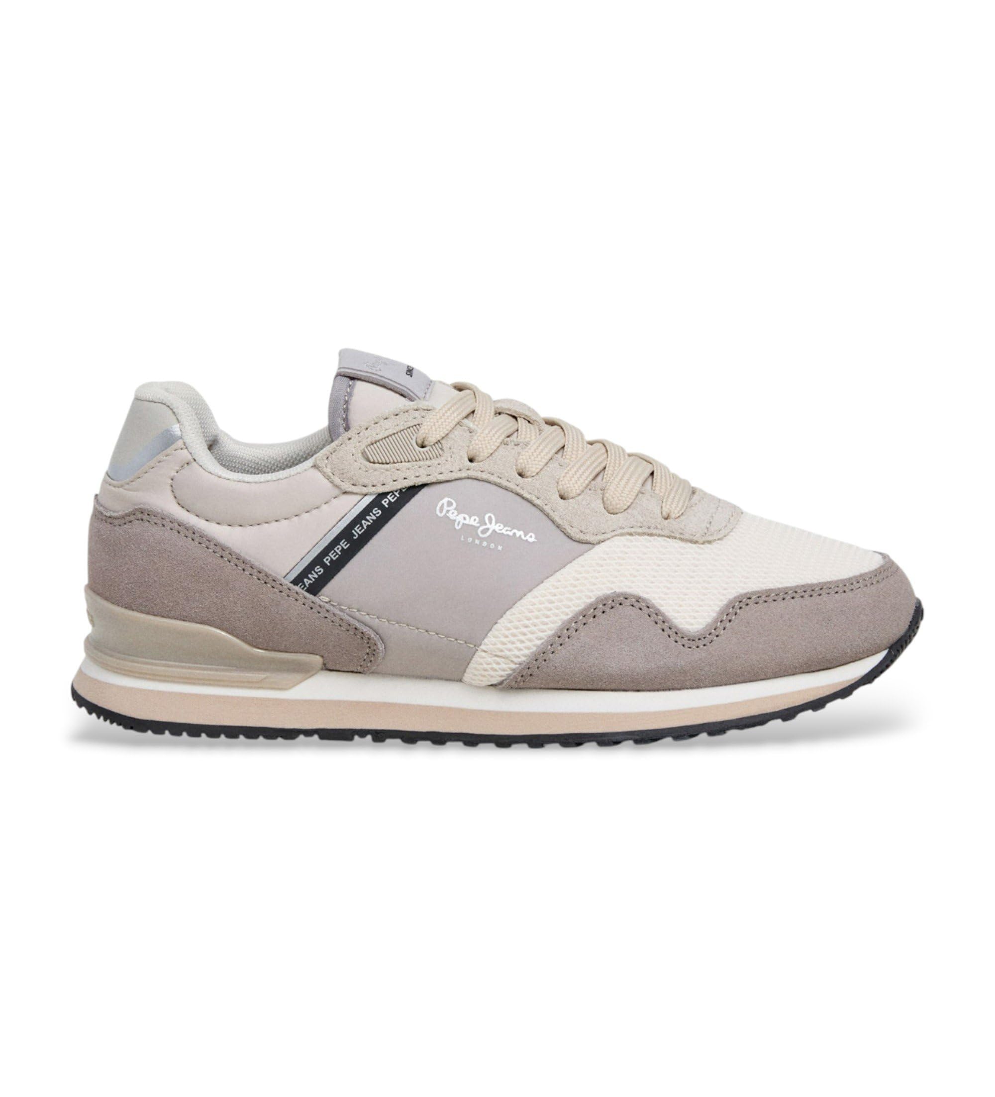 Pepe Jeans Women's London Sand W Sneak, Grey (Cool Grey), 4 UK