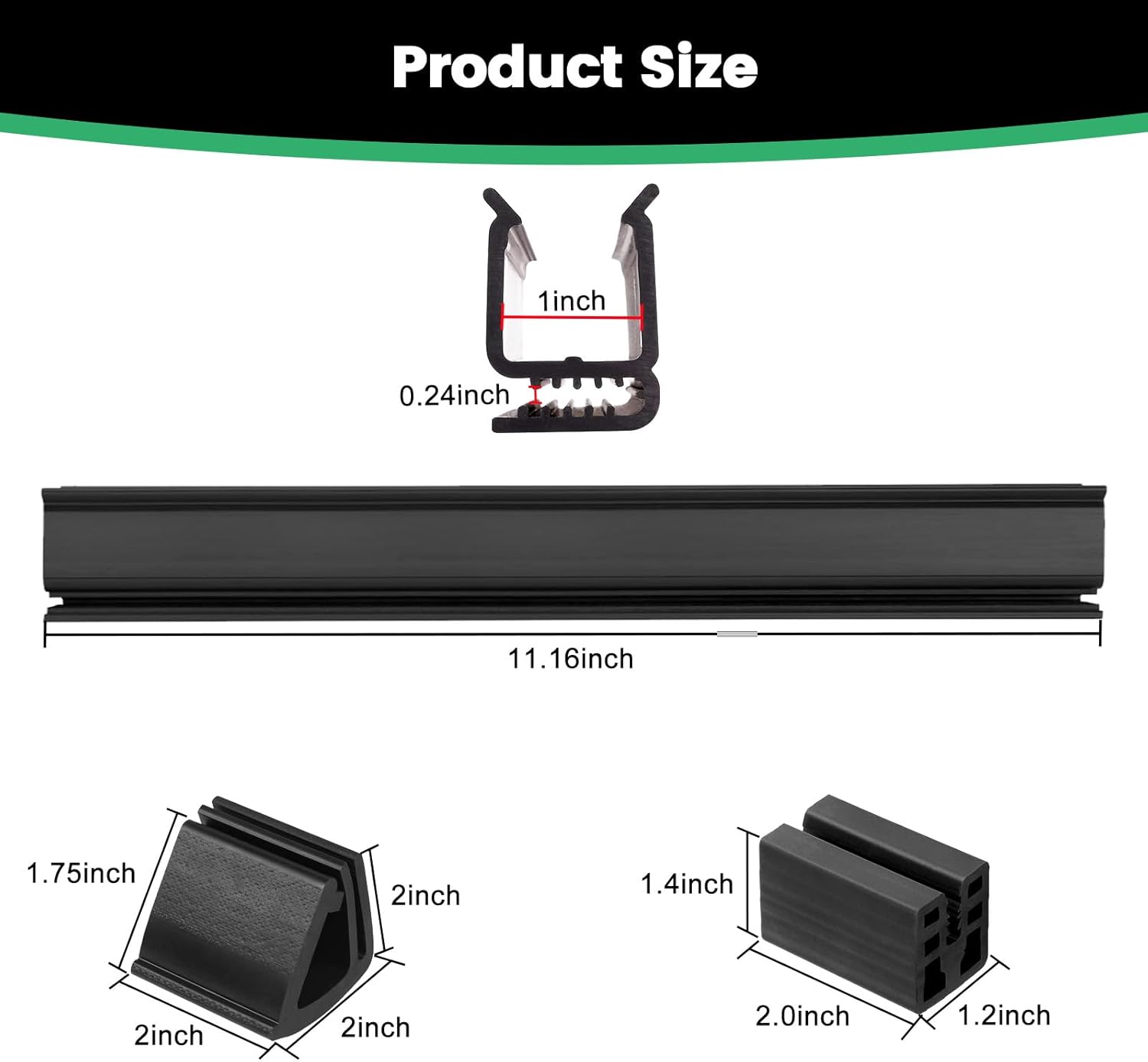 iLSKW Golf Cart Windshield Retaining Clips Kit for Club Car DS (2000.5 to Present) Fit 1"x1" Tube Include Windshield Sash Clips, Windshield Retaining Clips, Windshield Bottom Kit