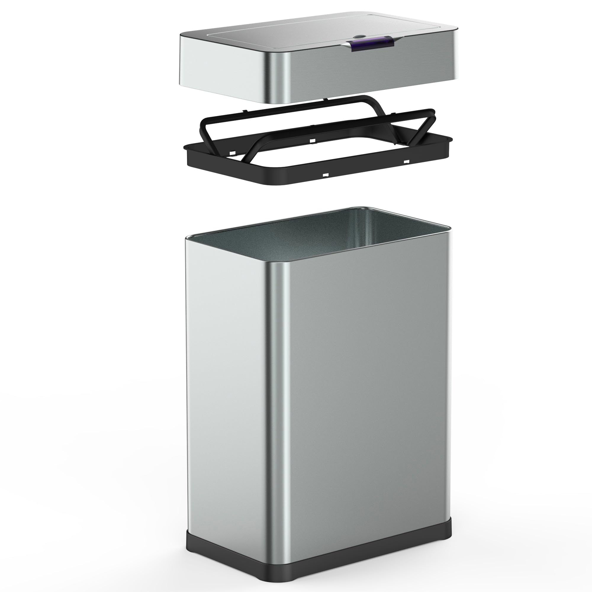 Kitchen Move, Papelera automática 60 L DAYTONA Silver