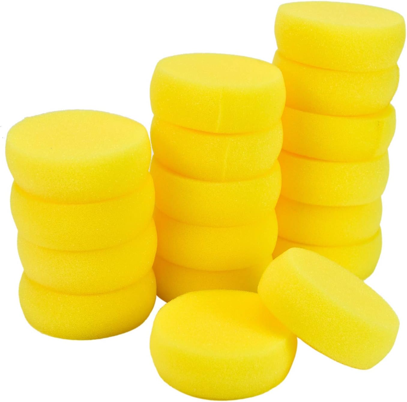 AQUEENLY 25 Pcs Painting Sponge, Artist Sponge for Watercolor, Painting, Crafts, Pottery, Clay, Ceramics, Pottery & Household Use (2.8 Inch)