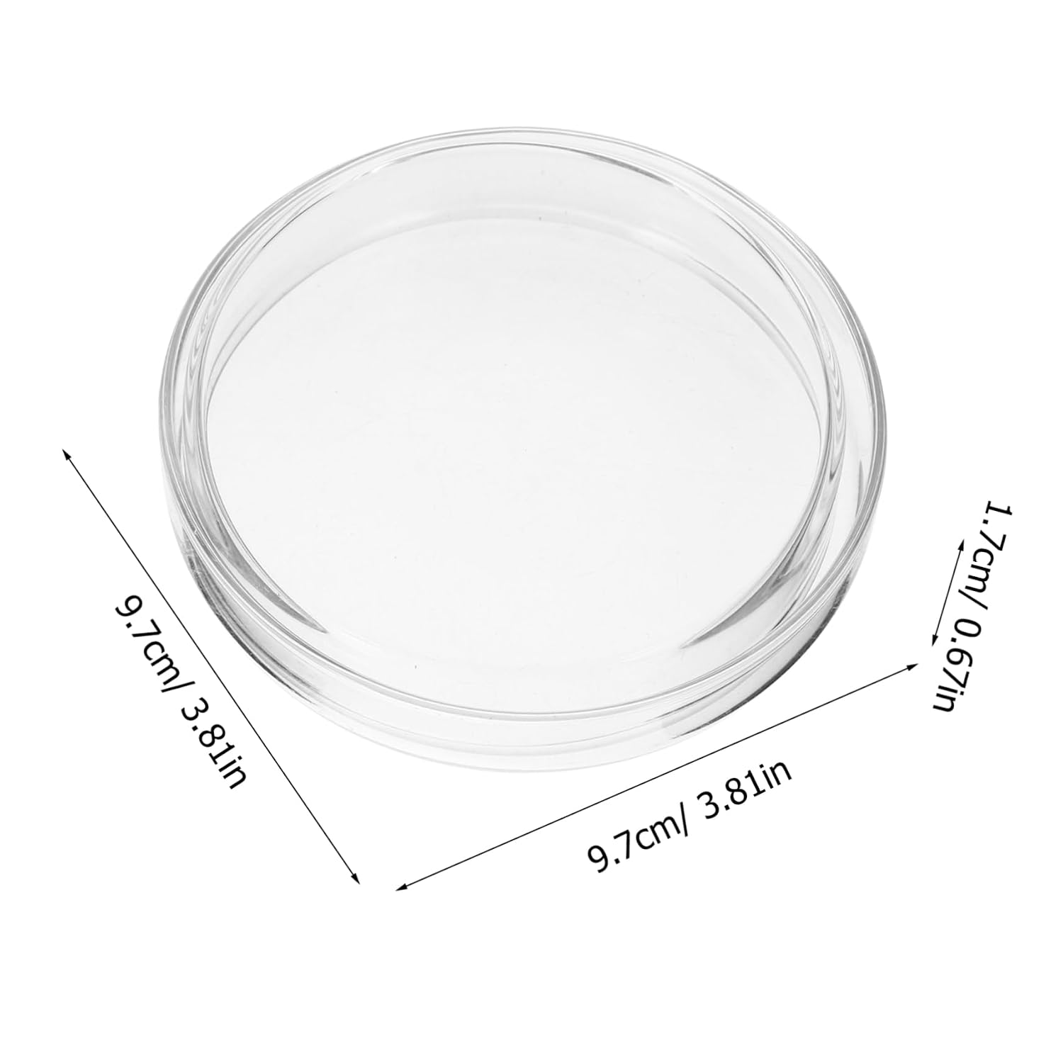 5pcs Culture Dish for Lab Experiments Petri Dishes for Cell Culture Mushroom Agar Plates Clear and Lightweight for Easy Observation