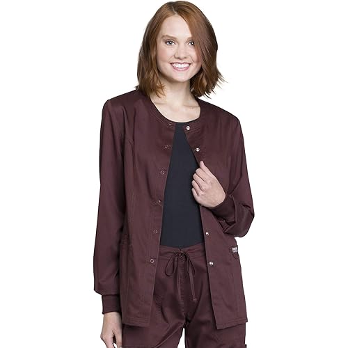 Cherokee Women's Snap Front Warm-up Jacket