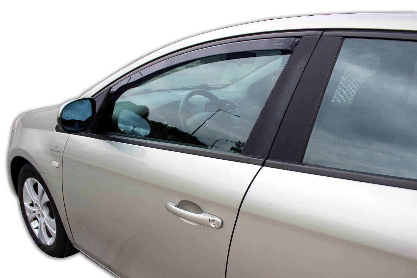 Deflettori D'Aria Per BMW X1 E84 2009-2015 - Set 2 Pezzi - Nero - Antivento E Antipioggia - Montaggio Ad Incastro - Foto 6