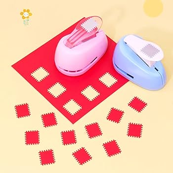 Amazon.co.jp: クラフトパンチ 四角 穴あけパンチ 分類ファイル Diy用