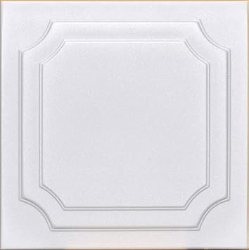 Antique Ceilings White Styrofoam Decorative Ceiling Tile Yalta Package of 8 Tiles - Other Sellers Call This The Virginian and R08