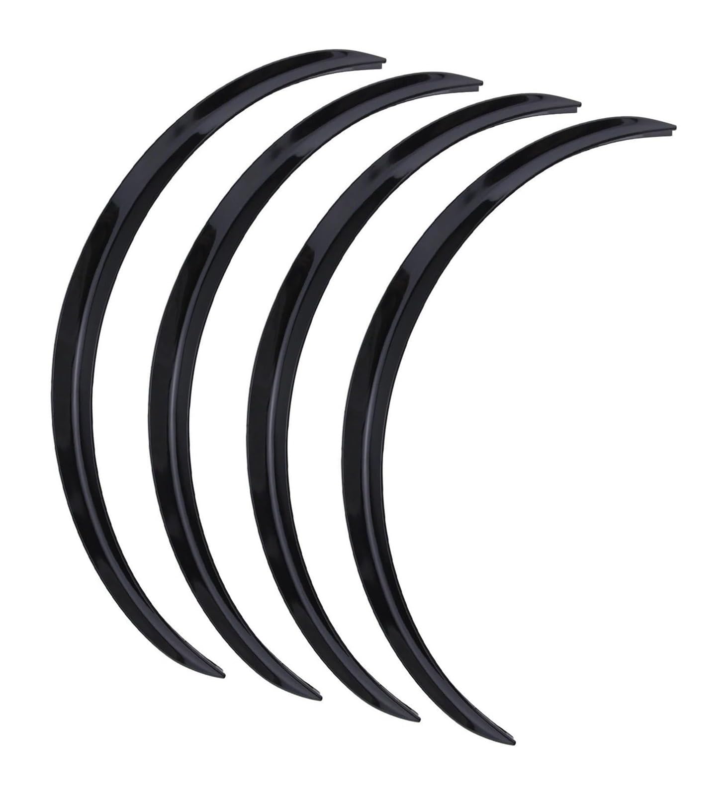 Auto Passaruota Per BMW Serie 1 3 4 5 7 X1 X3 X4 X5 X6 Passaruota Sopracciglia Parafango Parafanghi Flares Adesivi 29'' 73cm(Glossy Black)