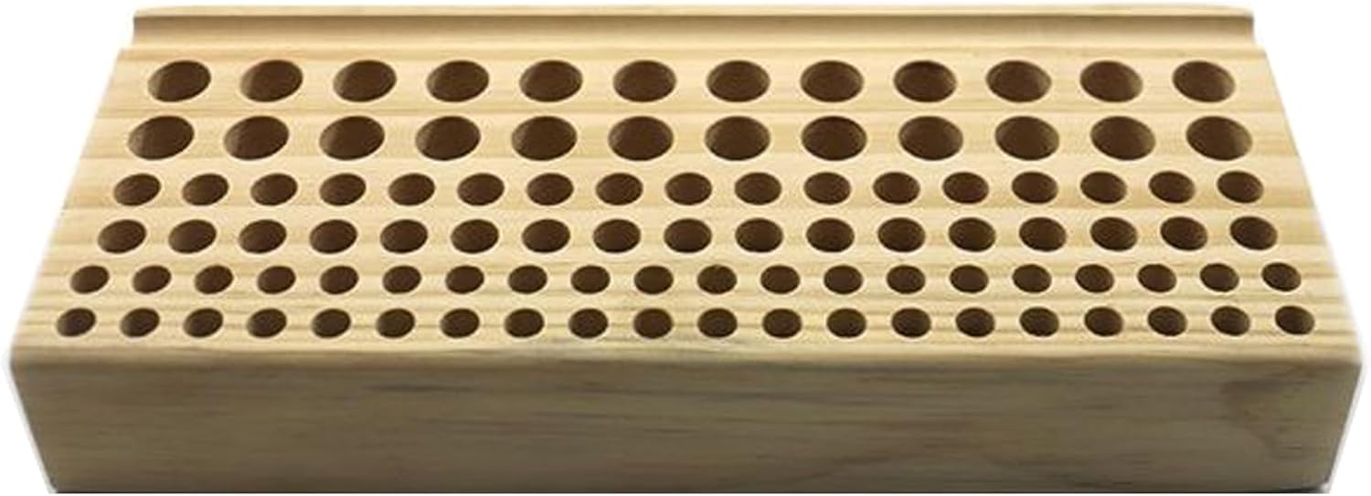 レザークラフトツールホルダー 46/98穴 プロフェッショナル木製レザークラフトスタンド