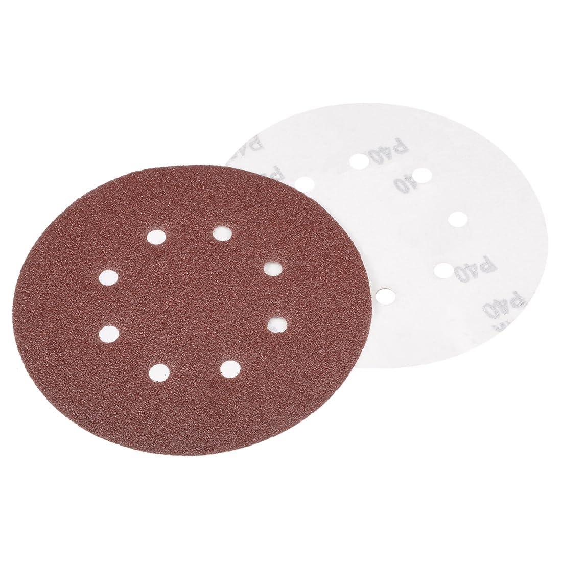 7 Inch Hook & Loop Sanding Discs - 240 Grit -12