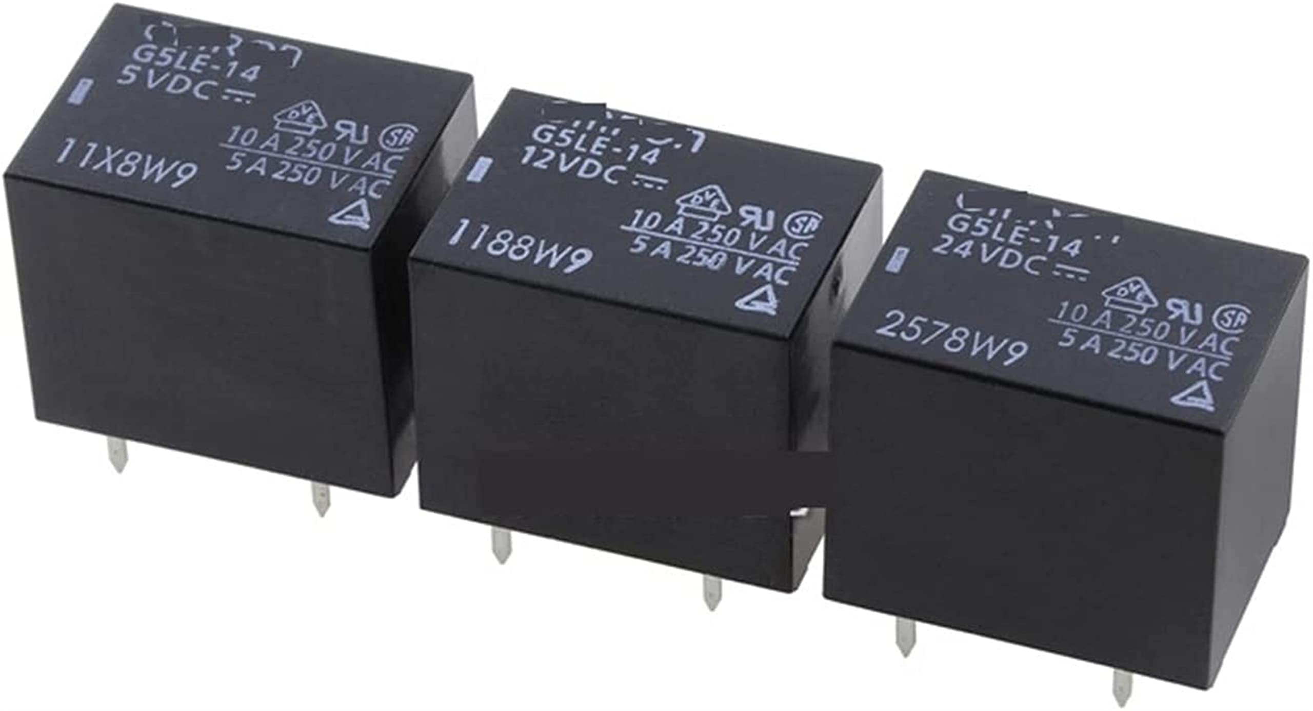 LKPEHTAGN Relay 10PCS/LOT Power Relays G5LE-14-5VDC 12VDC 24VDC 10A 5PIN Open and Close