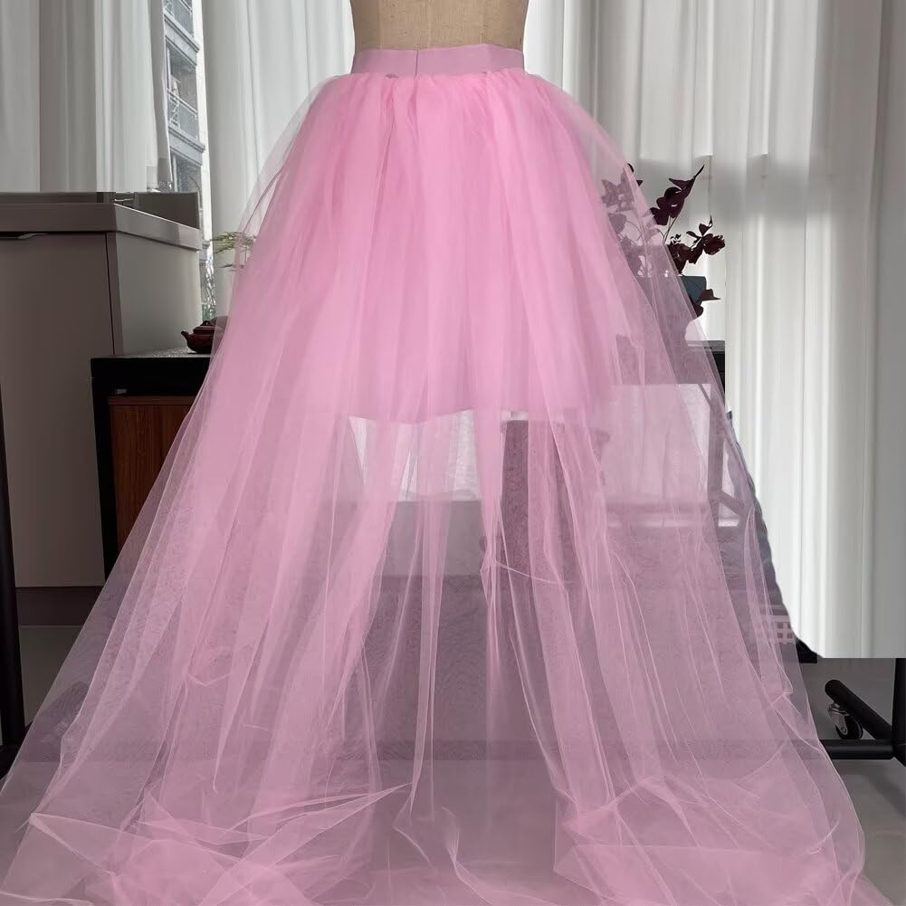 Gonna alta bassa in tulle a strati con elastico in vita maxi gonna | Gonna alta bassa in tulle a strati con elastico in vita; drammatica per feste, festival, foto, balli o look da ballo