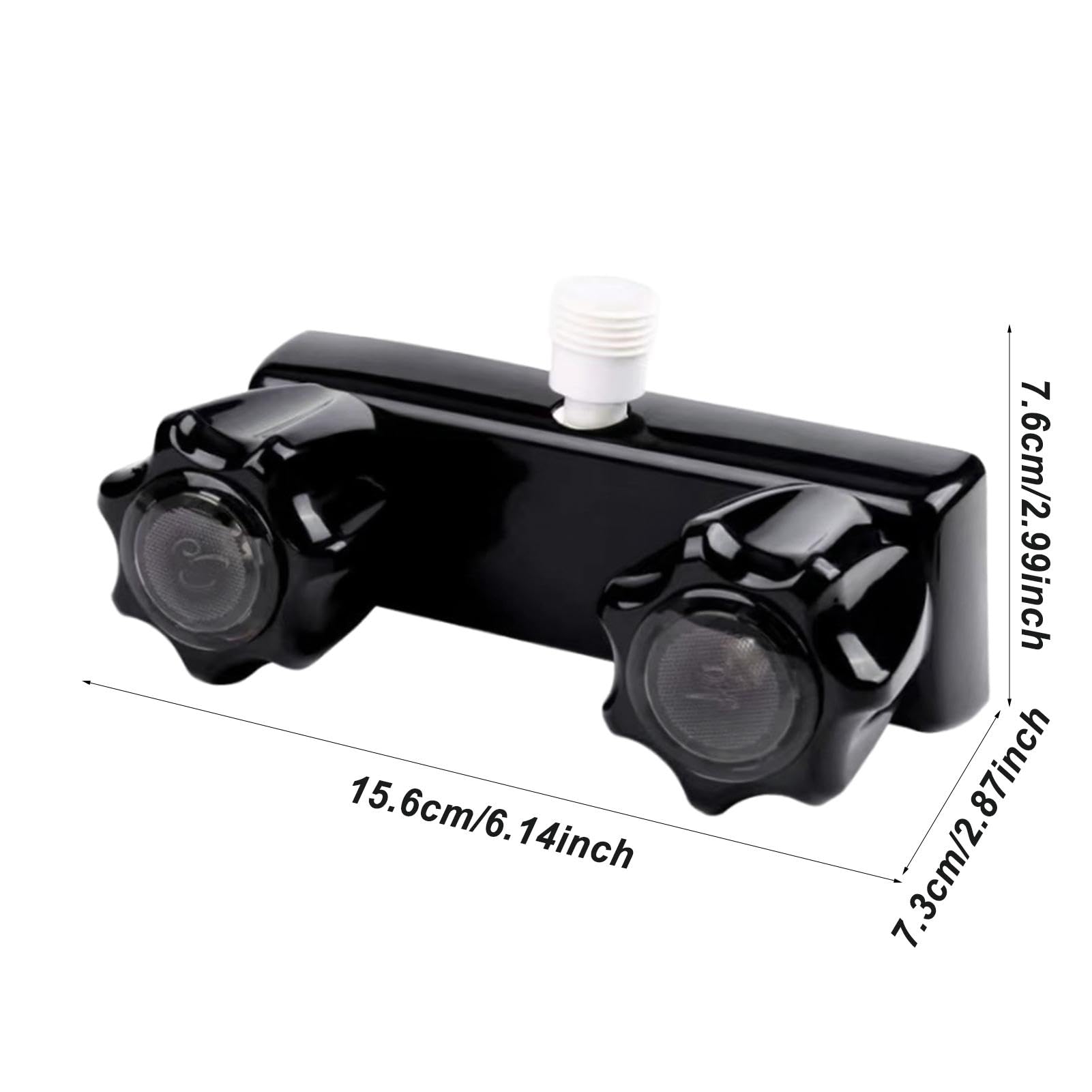 Robinet de douche pour camping-car - Robinet de douche externe à 2 boutons pour une utilisation quotidienne et voyage