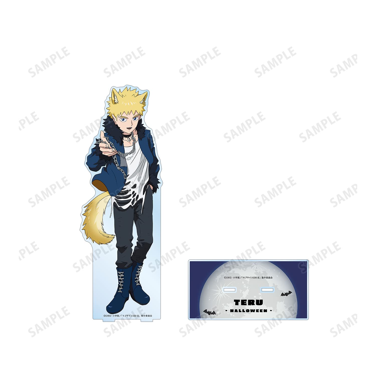 モブサイコ100 mobpsycho100 花沢輝気 ハロウィン アクリルバッジ モブサイコ100 Ⅲ - 描き下ろしイラスト 花沢輝気 ハロウィンver