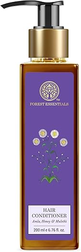 Forest Essentials Hair Cleanser Amla Honey & Mulethi | Ayurvedic Natural Shampoo | For Dull Dry Hair | Controls Hair Thinning & Breakage | Sulphate & Paraben Free, 1 Count