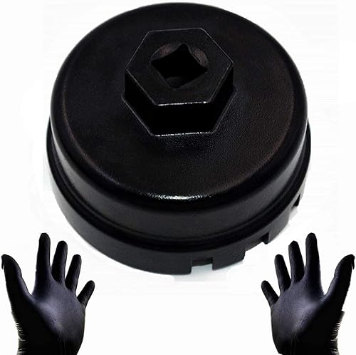 Llave de filtro de aceite para Prius Lexus Toyota se adapta a Prius V/Corolla/Matrix, CT200h, iM/iQ/xD con 1.8 litros