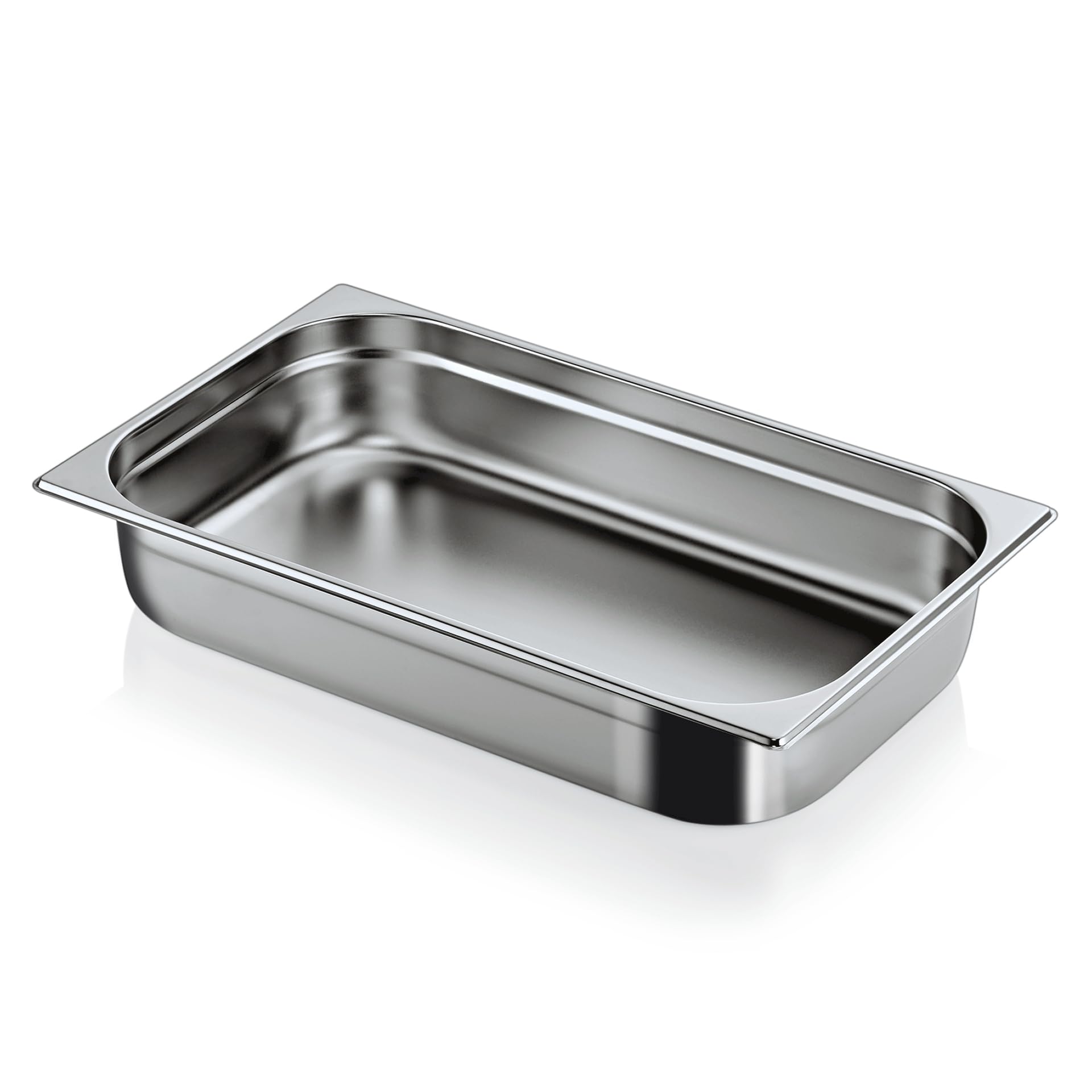 Morleos GN 1/1 100 mm - 14 L Gastronormbehälter aus rostfreiem Edelstahl 530 x 325 mm | stapelbar & rostfreier GN Behälter | Gastronomie-, Event- & Catering Zubehör aus robusten 0,7 mm Stahl