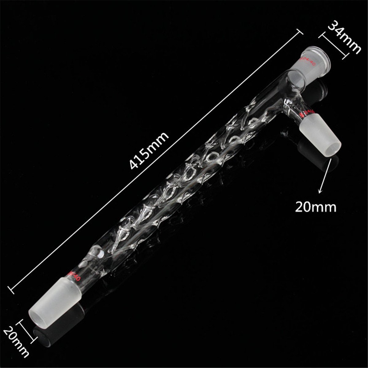 EsportsMJJ El Vacío Del Aparato De La Destilación 1000Ml 24/40 Destila La Columna Del Kit Vigreux Con La Cristalería Del Laboratorio Del Brazo