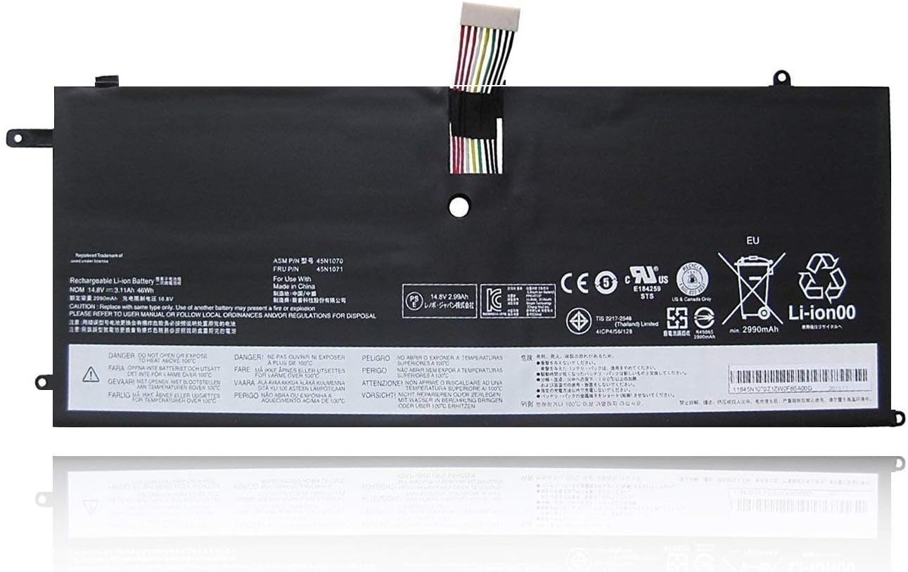 New 45N1070 14.8V 46Wh Replacement Laptop Battery Compatible with Lenovo ThinkPad X1 Carbon 3444 3448 3460 X1C ASM 45N1071