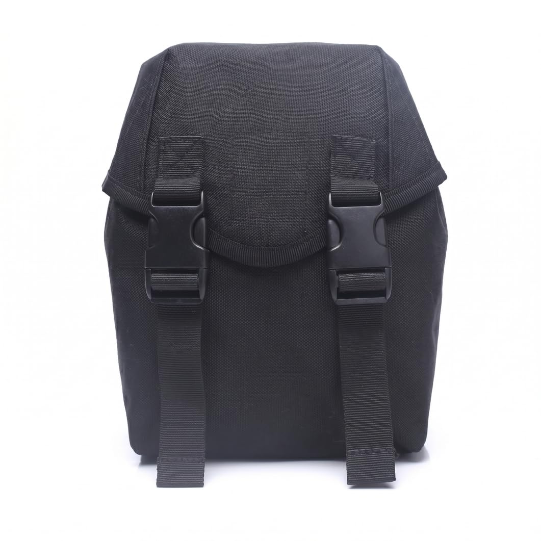 Gas Mask Pouch, Multi-Functional Gas Mask Bag Fabric Respirator Storage Pouch Emergency Professional Equipment Black