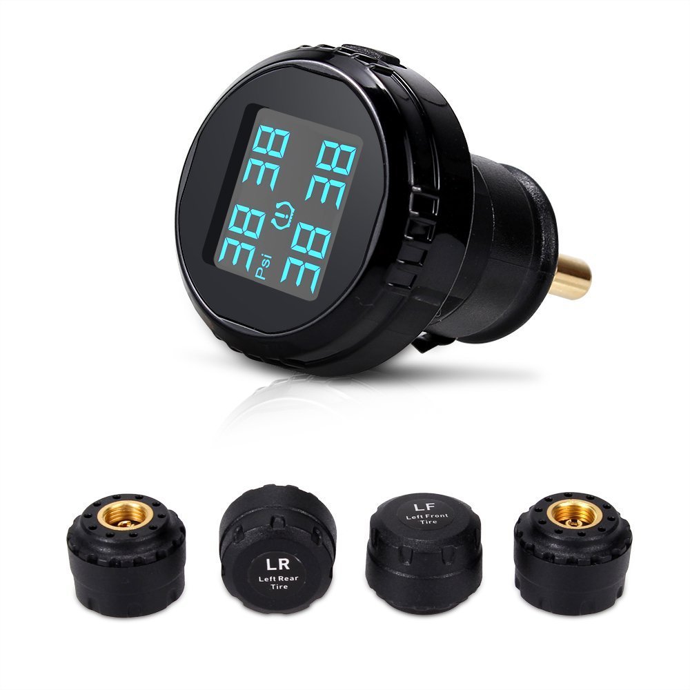 Black MOOST TPMS Tyre Pressure Monitoring System Wireless Realtime