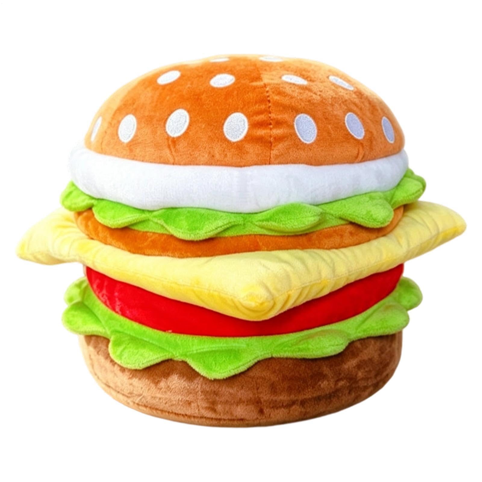 Taburete de almacenaje Hamburguesa con Tapa Asiento Decorativo Multifunción