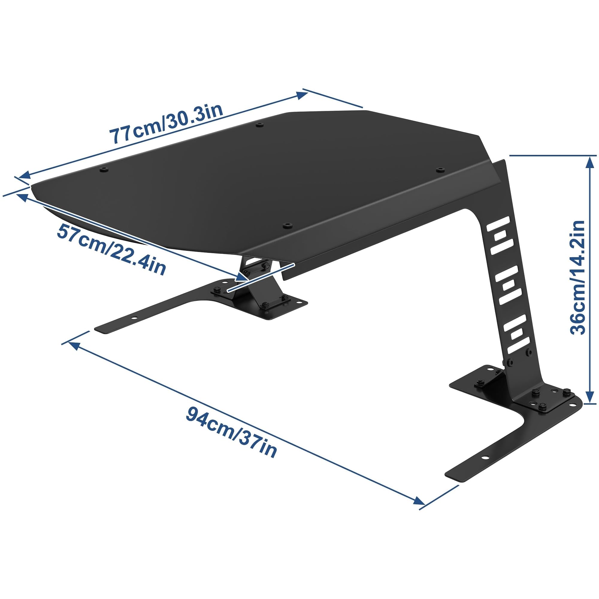 UISEBRT Garage en fer résistant aux intempéries pour robot tondeuse à gazon et tondeuse, résistant aux UV, protection contre la rouille, 77 x 94 x 36 cm