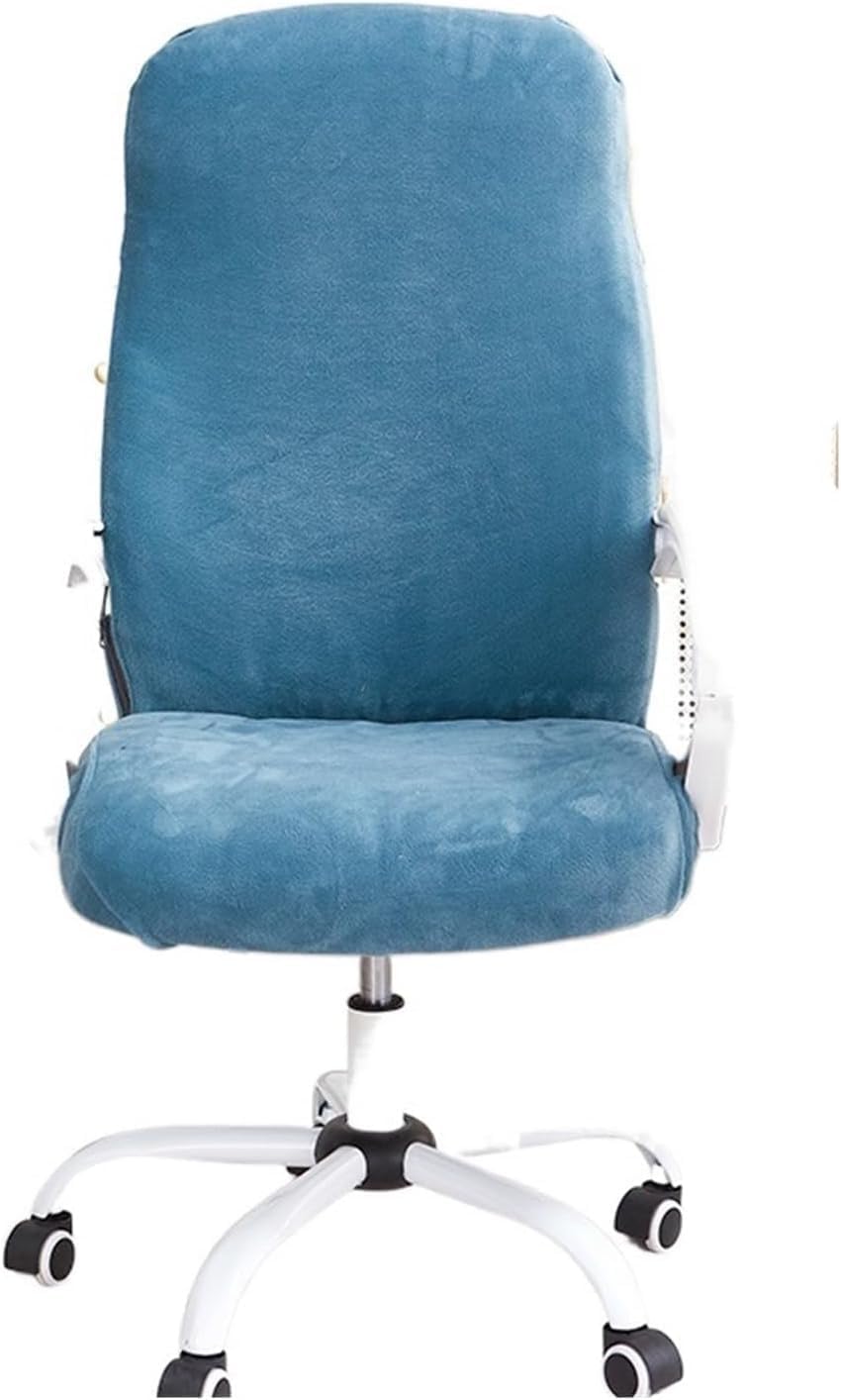 Gaming Chair, Chair Cover Thicken Computer Chair Covers Elastic Desk Seat Slipcovers for Play Gaming Room Chair (Color : A7 Beige, Size : S Chair Cover)