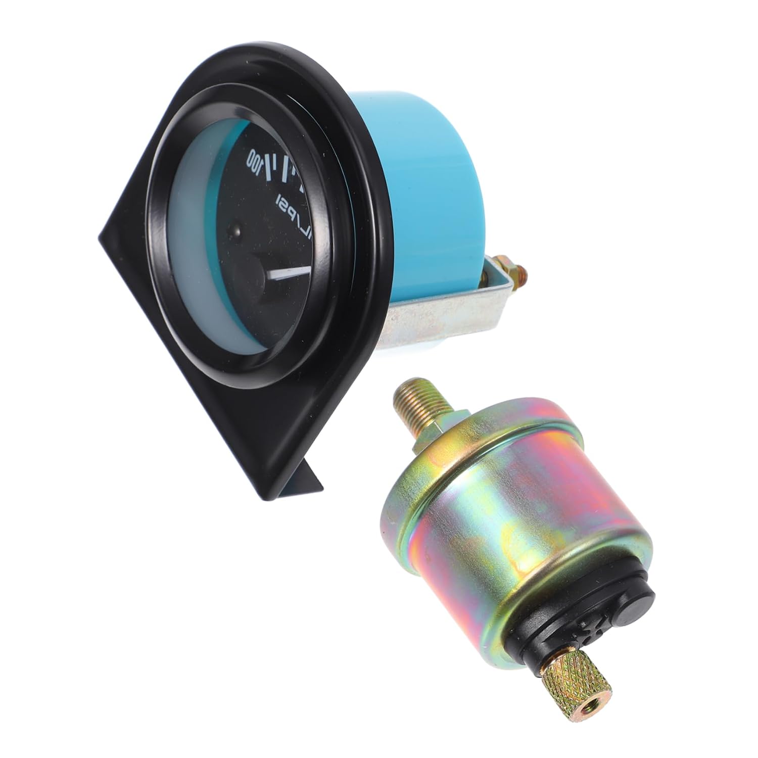 Luxshiny 12v Automotive Oil Pressure Gauge Kit Voltage for Real Monitoring Accurate Psi Readings Easy Installation for Trucks and Vehicles