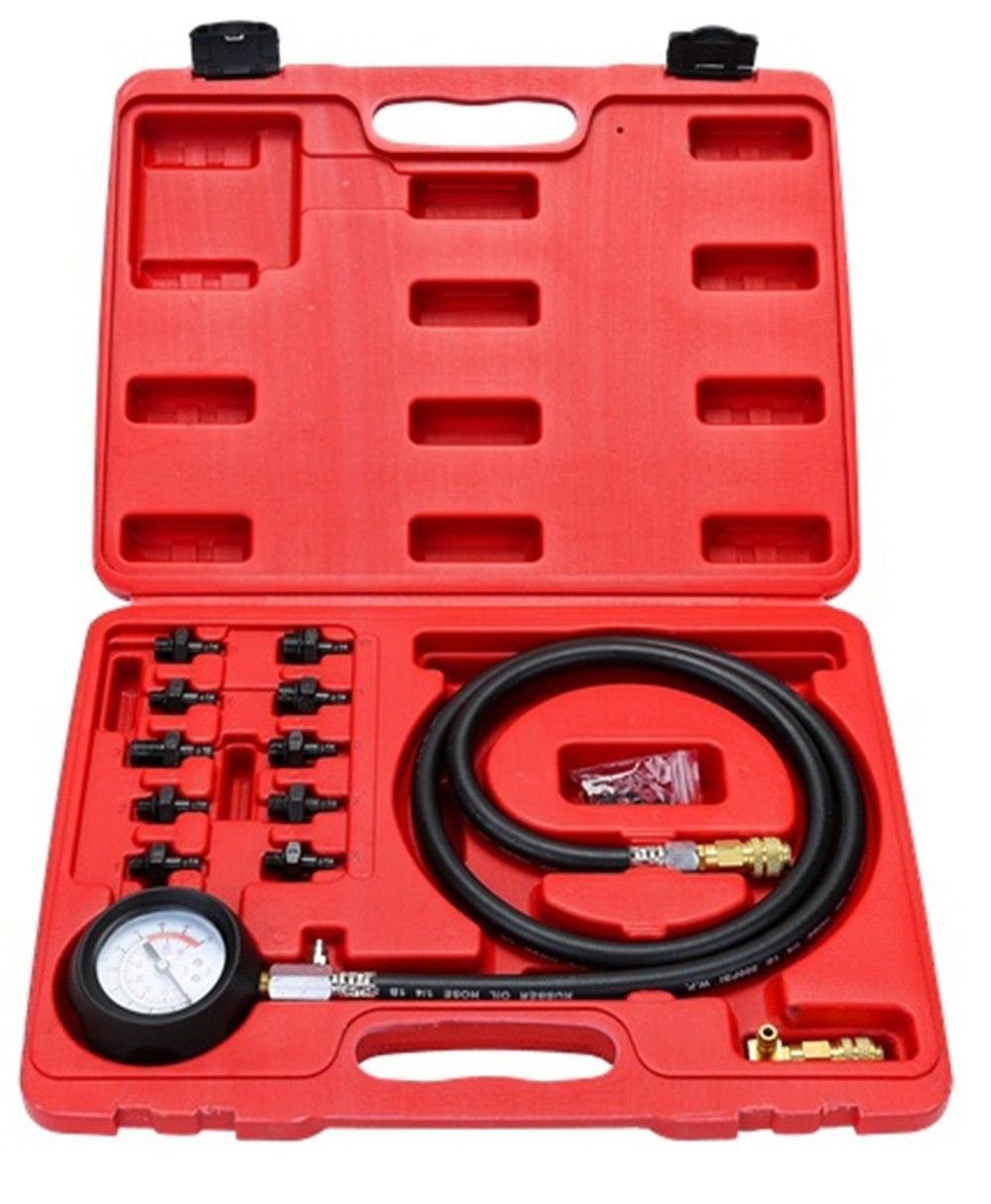 Engine Oil Pressure Test Kit Tester Car Garage Tool Low Oil Warning Devices,NEW