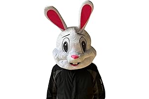 Plush Bunny Head Costume: Embrace the Cuteness with Our Exuberant Easter Bunny Mask