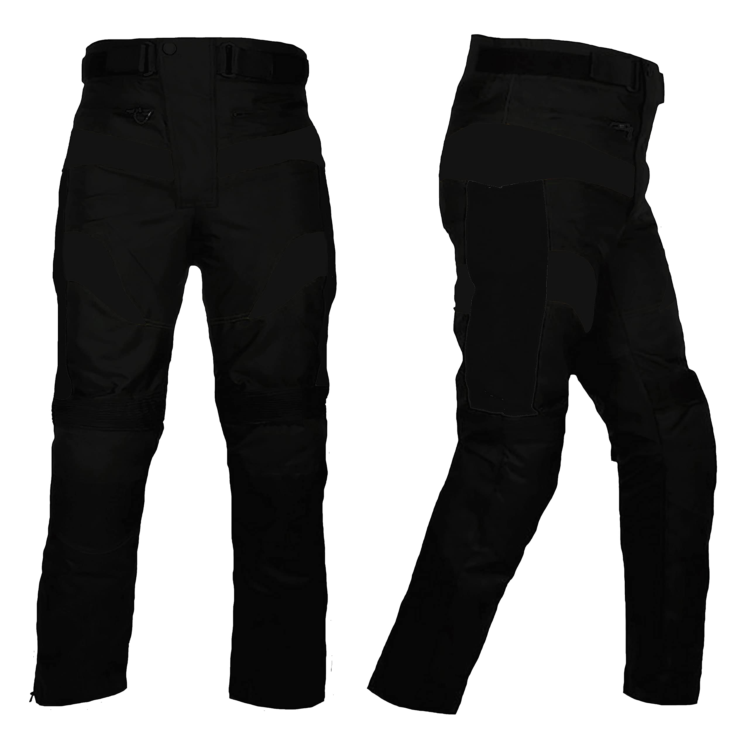 WinNet Pantalone Tecnico da Moto in Cordura con Protezioni Omologate
