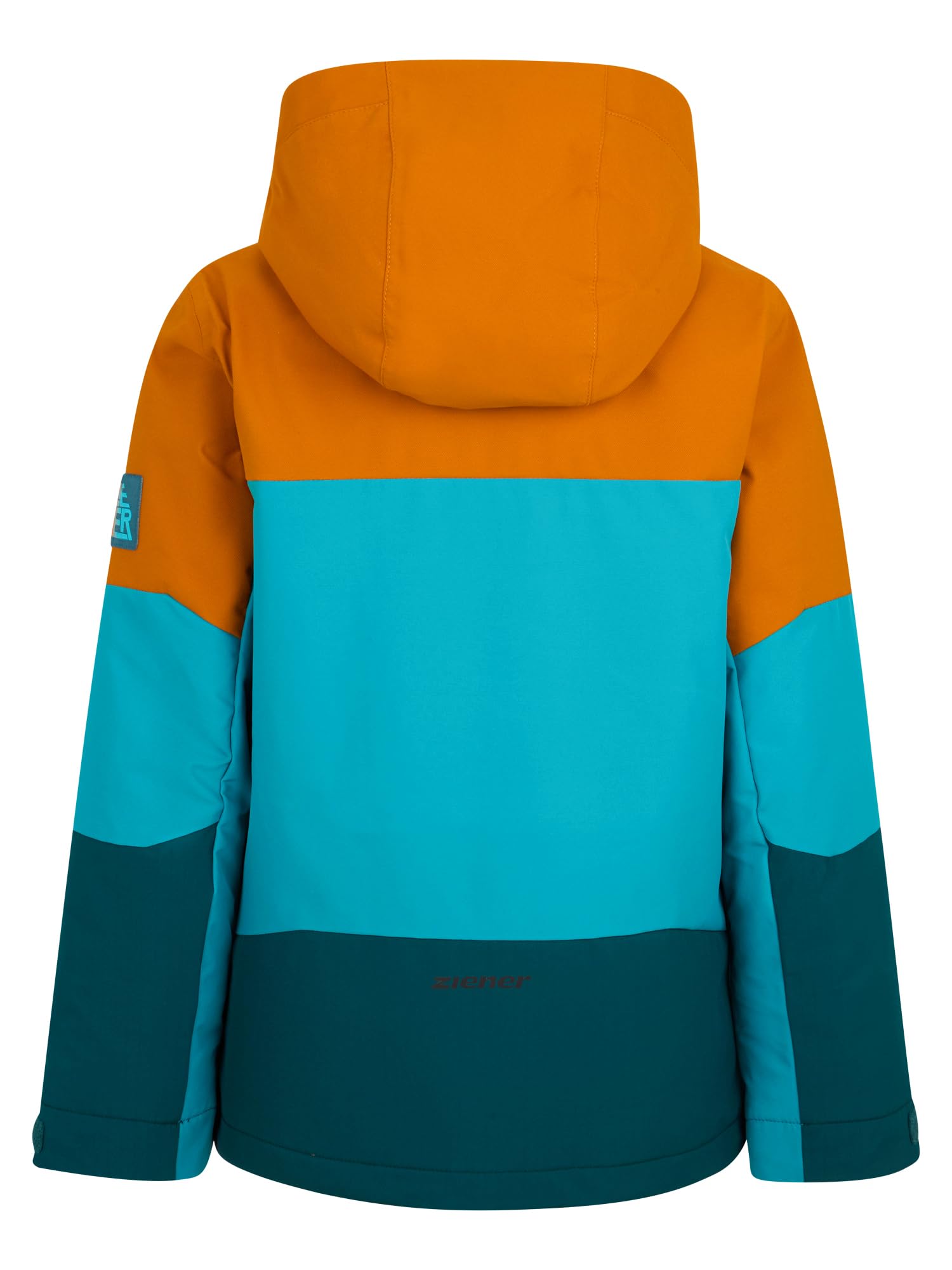 Ziener Chłopięca kurtka narciarska/kurtka zimowa AGIMO-Z | ciepła, oddychająca, wodoszczelna, aqua breeze, 128