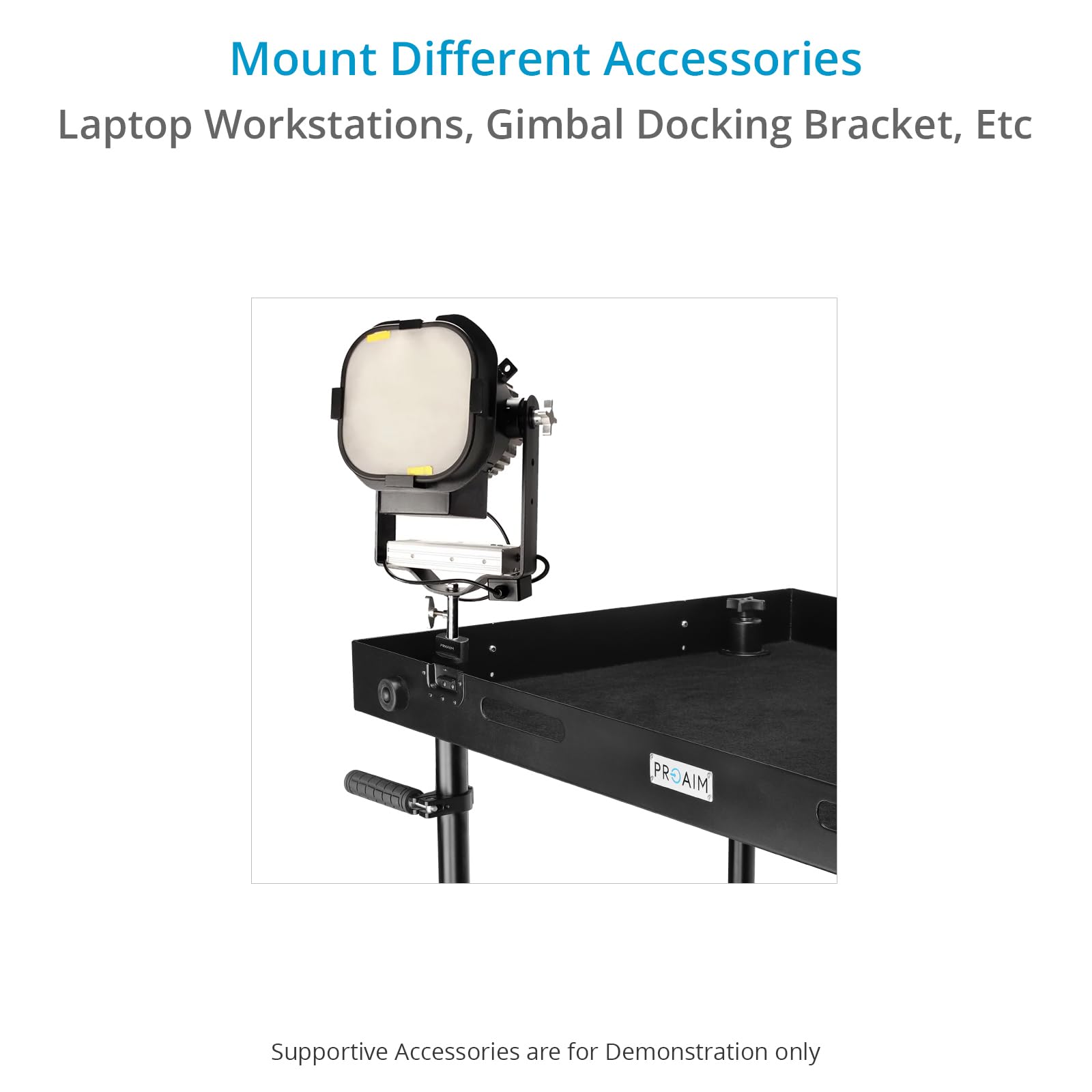 PROAIM Adaptador Baby Pin De 5/8" Para Carro De Cámara. Adapta