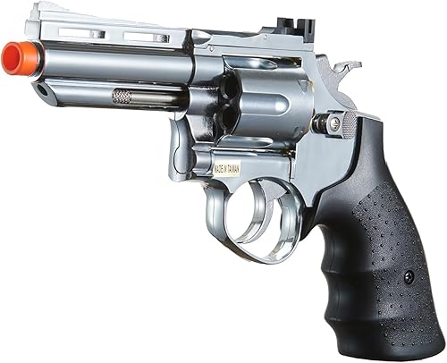 Miniatura 3 de GoldenBall x HFC HG-132C 357 Magnum Full Metal Gas Powered Airsoft Revólver - Plata