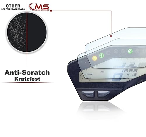 Miniatura 3 de [2 piezas] Película protectora de pantalla para Yamaha MT-09 / FZ-09 1x Ultra Clear / 1x Anti Glare