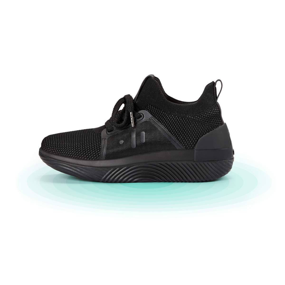 DropLabs EP 01 Triple Black Haptic Gaming Sneaker, Women, Size 7, for Music, Movies, VR, Bluetooth, 360 Haptic Feedback, 6-Hour Battery Life, Magnetic Charge Connector, Water Resistant, Black