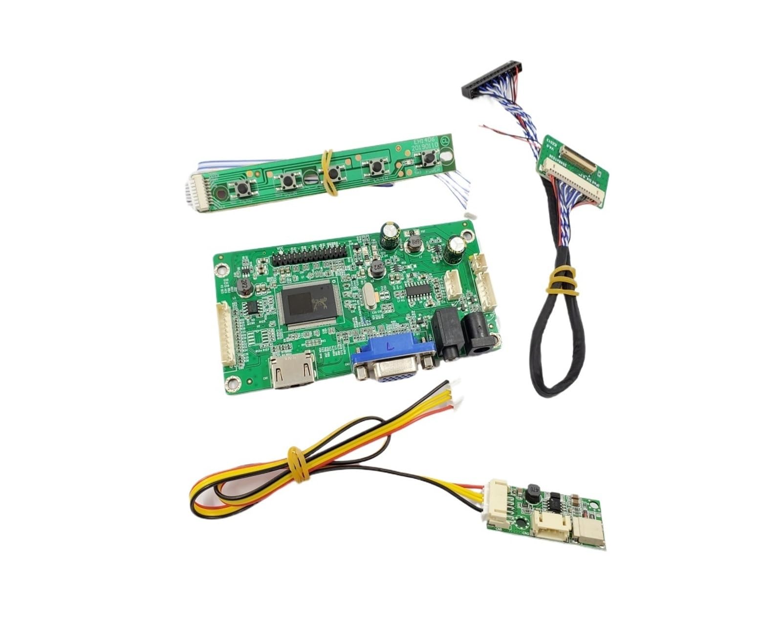 2K MiniHDMI-compatib Controller Board,compatible For IPad， 3 4 9.7Inch LP097QX1 SPA1 SPAV SPC1 EDP Signal 4-Channel 51-Pin LCD Display Panel Parts(HDMI VGA)