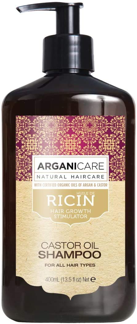 ARGANICARE Repair & Hair Growth Shampoo & Conditioner Set, Duo Castor Growth, 400 ml (Lot de 2) - Image 2