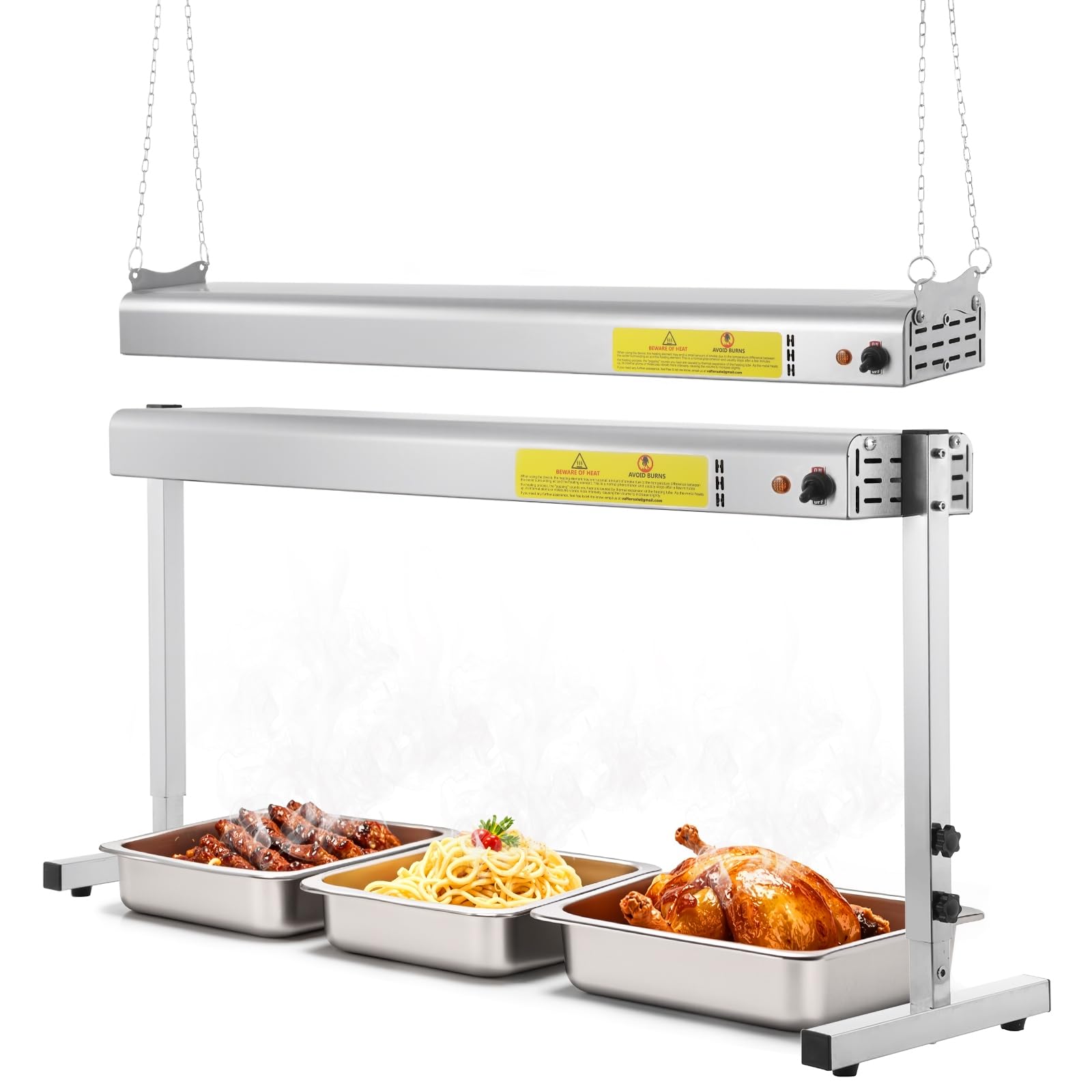 Photo 1 of ** missing parts **Hiteemer 36-Inch Food Heat Lamp, 1000W Commercial Strip Heater, 115V