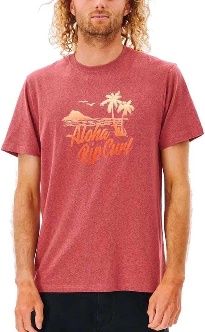 Rip Curl Dos Palmy T-Shirt - Dusty Mushroom