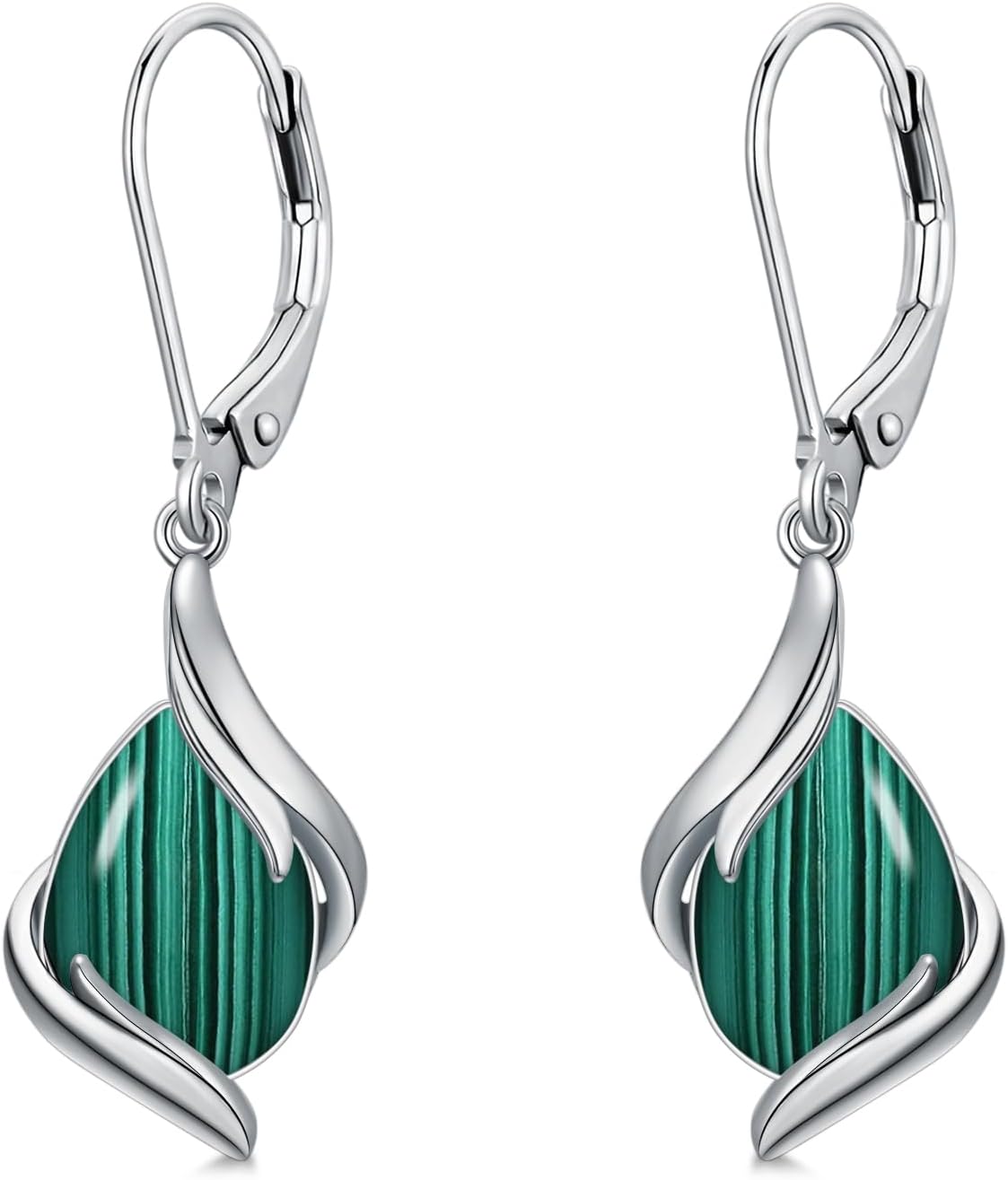 Teardrop Earrings for Women 925 Sterling Silver Gemstone Dangle Earrings Fine Jewelry Valentines Day Birthday Gifts for Women Mom Wife