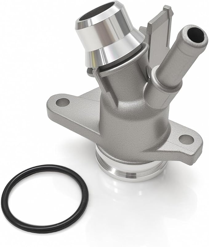 Flange de alumínio da mangueira de arrefecimento do motor 06H121132H Sprwinautummer para Audi, VW e Seat – 1 unidade