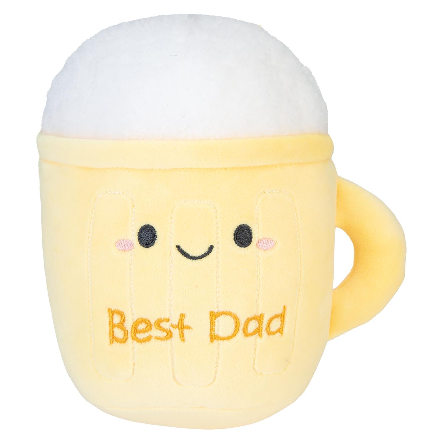 VFM e-Store - Pint Of Beer Soft Toy Pint Of Beer Plush Great for Birthdays, Ideas - 19cm X 7.5cm Yellow X 1
