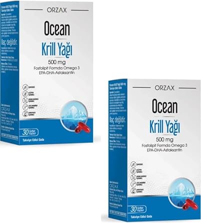 Ocean Krill Oil 500 mg 30 Softjel Kaps l 2li paket 101892-2-3