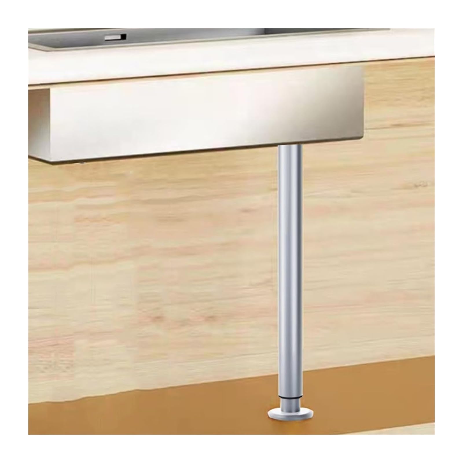 Zxgrfdefa Grijs Sink Support Legs, Stainless Telescopic Steel Support Polesinstallation And Repair Kit Jack For Kitchen Bathroom Cabinet(,Height 72 110Cm)