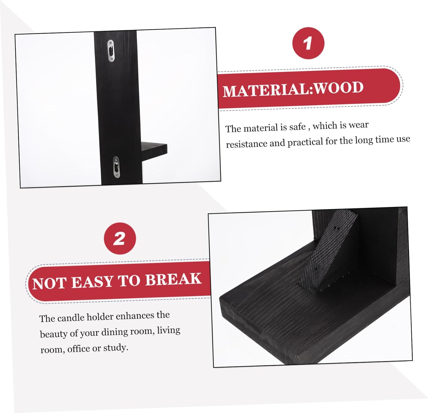 2pcs Gothic Wall Mount Candle Sconces Rustic Candle Holders for Bedroom Living Room Kitchen Bathroom Vintage Wedding Home Decor with Handmade Artistic Design